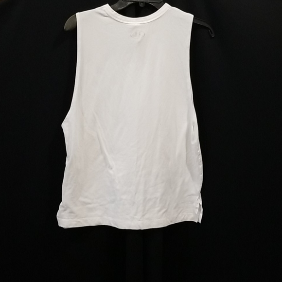 UNDER ARMOUR HEAT GEAR White blue top sz medium - Picture 4 of 5